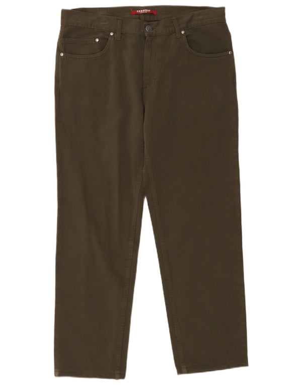 Carrera Herren 700 Straight Casual Hose IT 50 Large W34 L27 Khaki Baumwolle