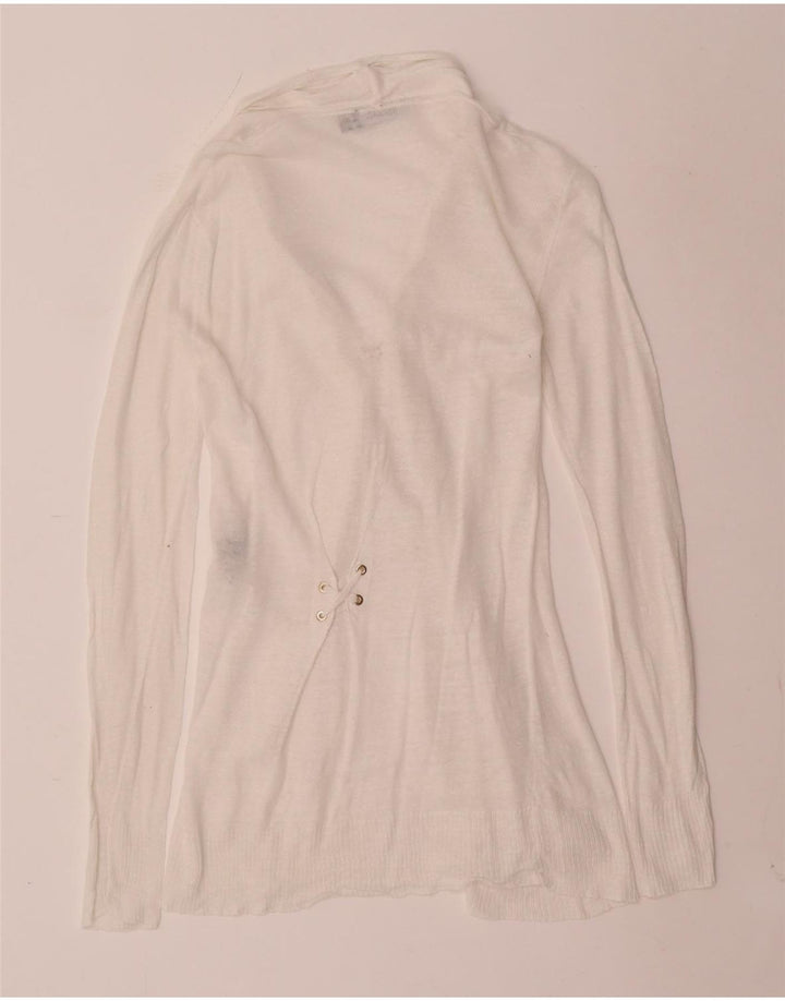 Max & Co. Damen-Cardigan-Pullover UK 8 Small Weißes Leinen