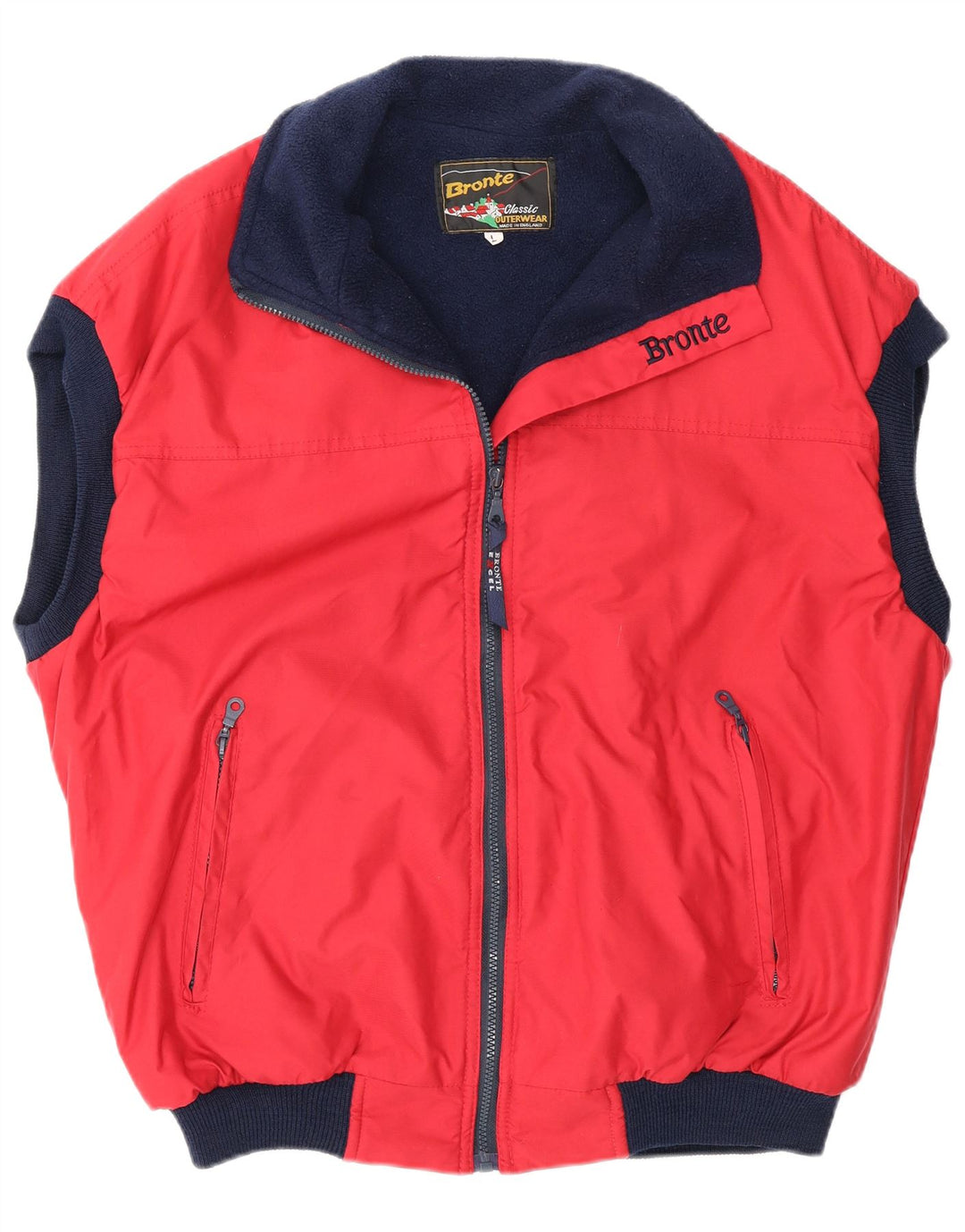 Bronte Herrenweste UK 40 Large Rot Polyester
