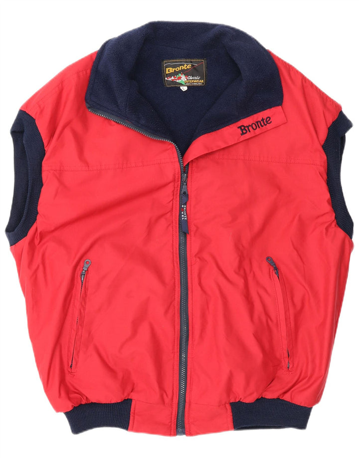 Bronte Herrenweste UK 40 Large Rot Polyester
