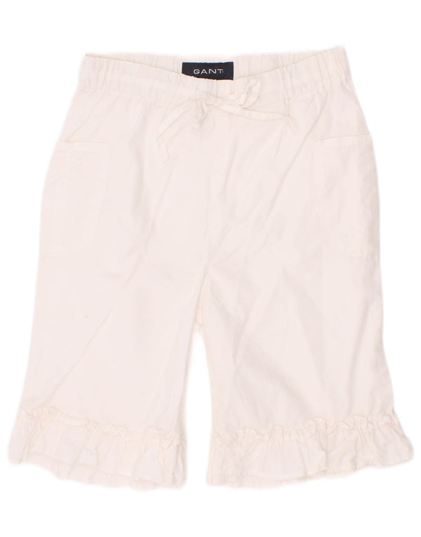Gant Baby-Mädchen-Freizeithose mit weitem Bein, 18–24 Monate, W20, L8, weiße Baumwolle