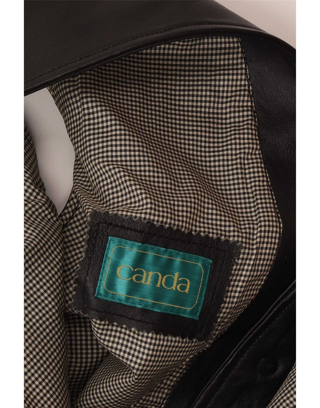Kanada Herren Lederweste XL, schwarzes Leder