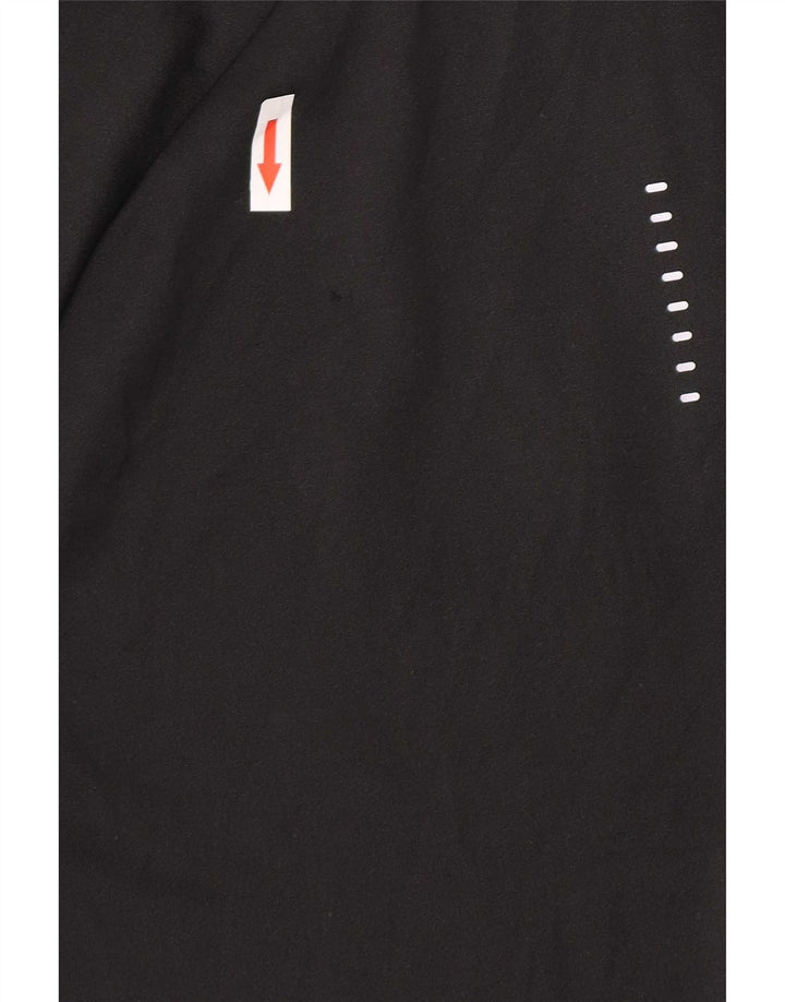 Nike Herren-Trainingsanzug mit Reißverschluss und grafischem Pullover, XS, schwarzes Polyester