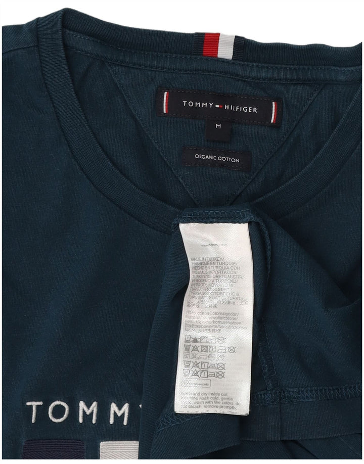 TOMMY HILFIGER Herren Grafik T-Shirt Top Medium Marineblau Baumwolle
