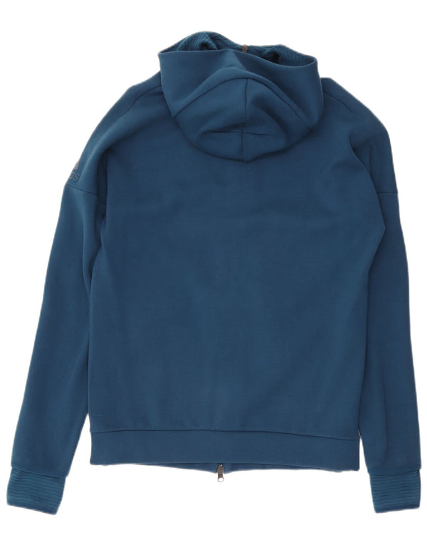 ADIDAS Herren-Kapuzenpullover mit Reißverschluss, mittelgroß, Marineblau