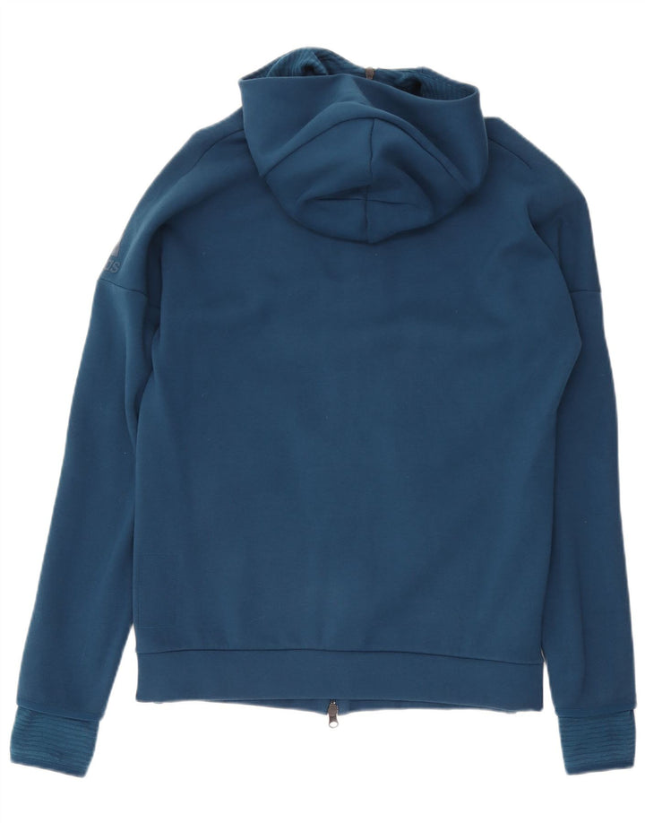 ADIDAS Herren-Kapuzenpullover mit Reißverschluss, mittelgroß, Marineblau