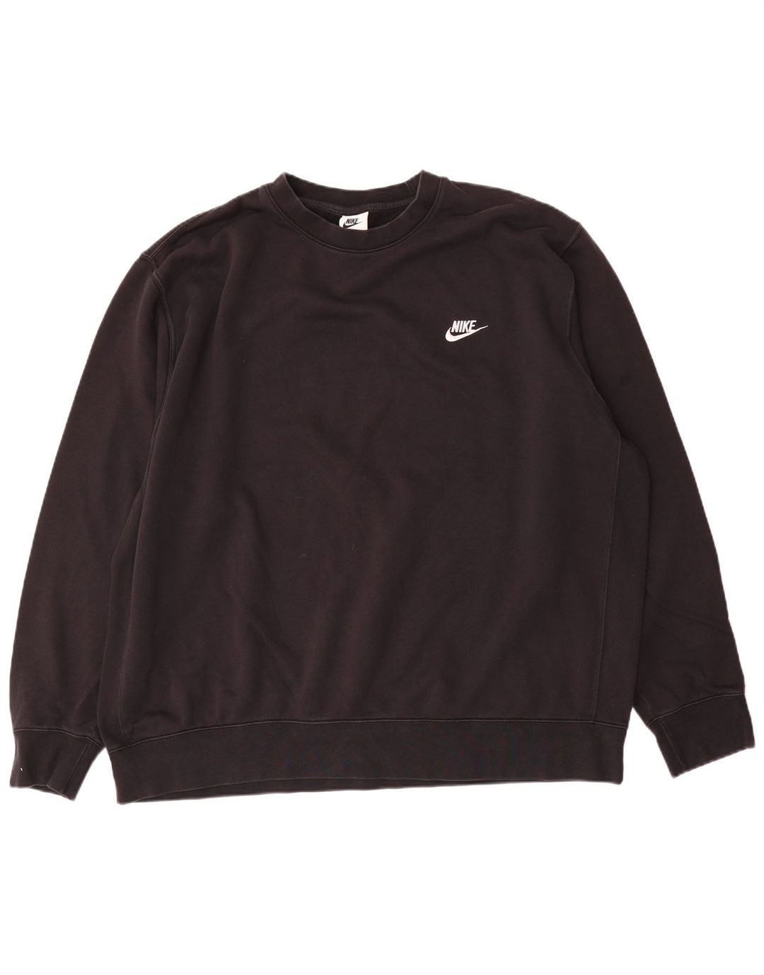Nike Herren Sweatshirt Pullover 2XL Schwarz Baumwolle
