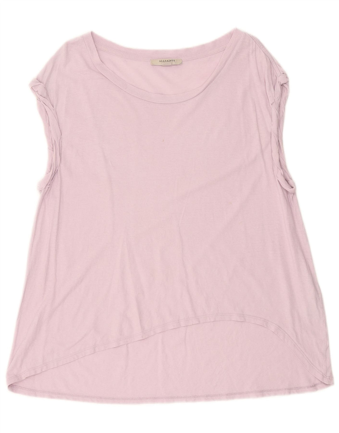 All Saints Damen-Oversize-Weste-Top, UK 10, Größe S, Lila, Baumwolle