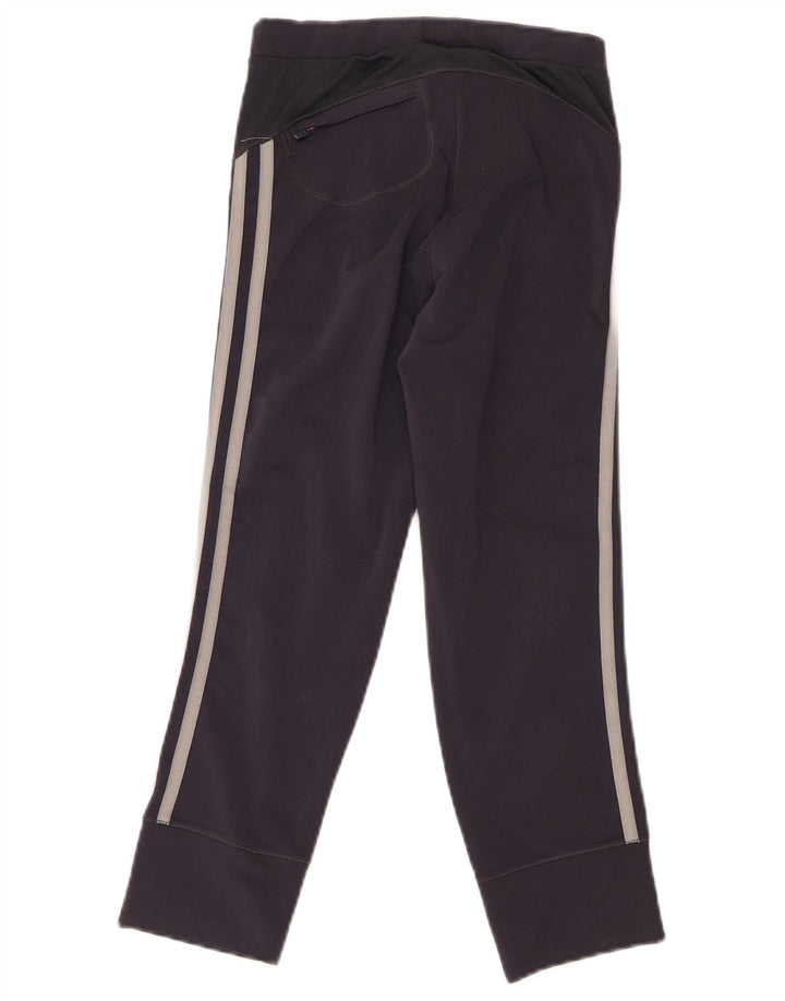 Adidas Damen Capri-Leggings UK 8 Small Schwarz Polyester