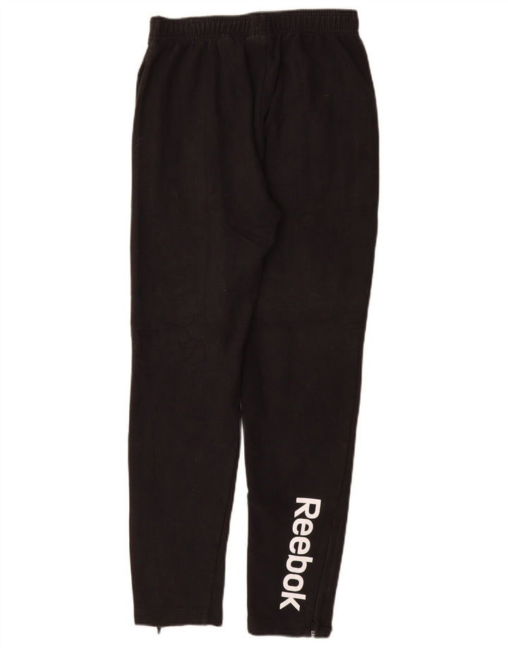 Reebok Jungen Grafik-Trainingshose, 14–15 Jahre, XL, schwarzes Polyester