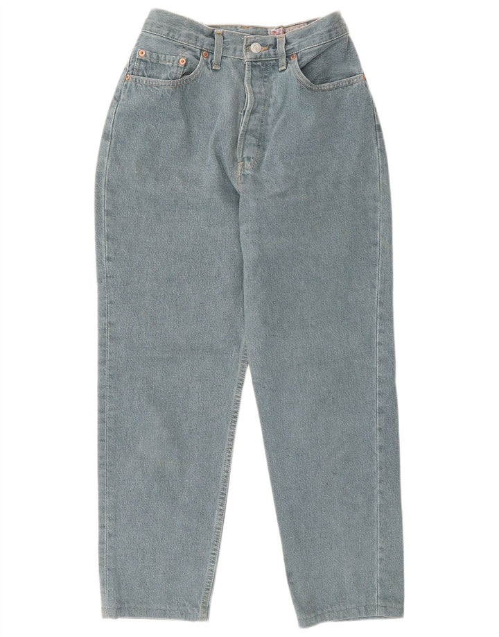 Vintage Damen Tapered Jeans W25 L26 Blau