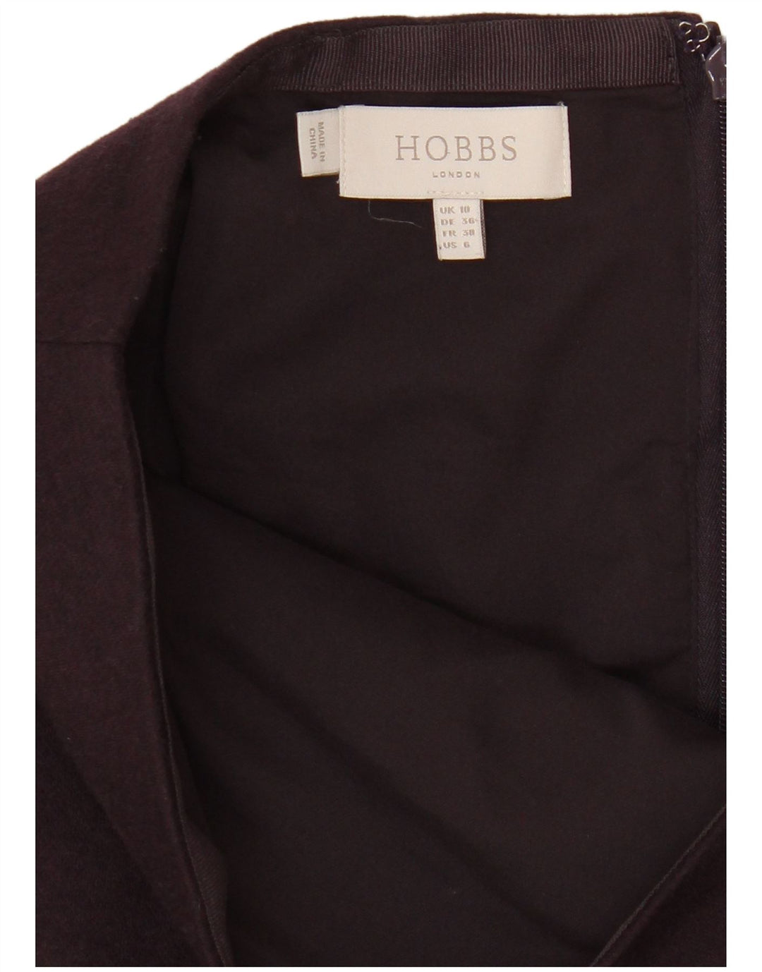 Hobbs Damen Bleistiftrock UK 10 Small W28 Lila Polyester
