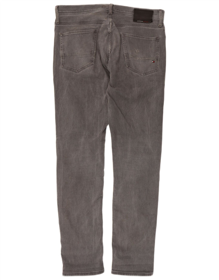 Tommy Hilfiger Herren Bleecker Slim Jeans W32 L32 Graue Baumwolle
