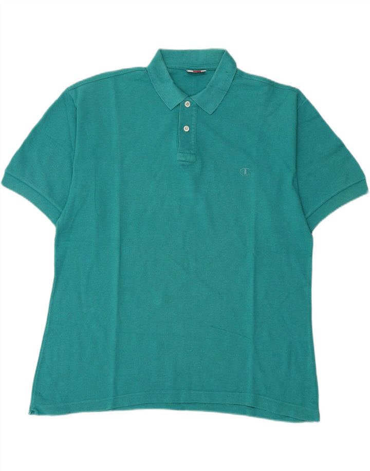 Champion Herren Poloshirt XL Blau Baumwolle