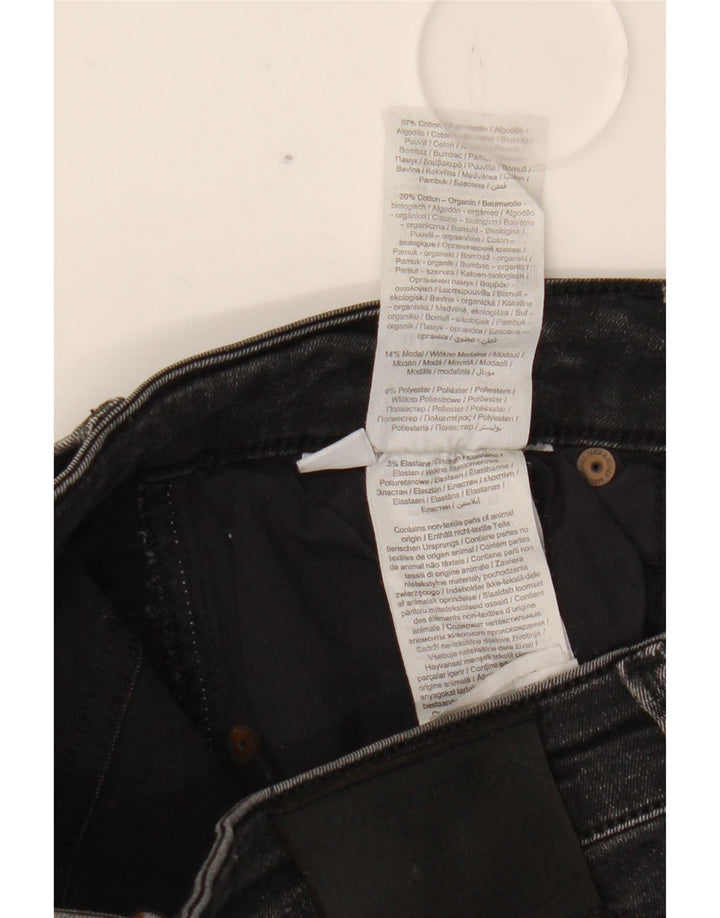 Jack & Jones Herren Slim Jeans W30 L34 Schwarze Baumwolle