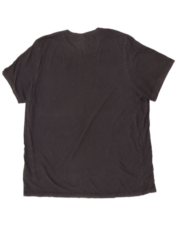 Nike Herren Grafik T-Shirt Top 2XL Schwarz Baumwolle
