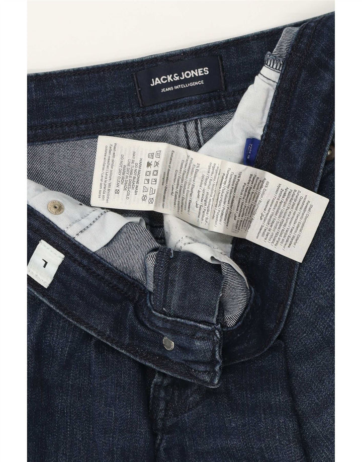Jack & Jones Herren Liam Jeansshorts, Größe L, W34, Marineblau, Baumwolle
