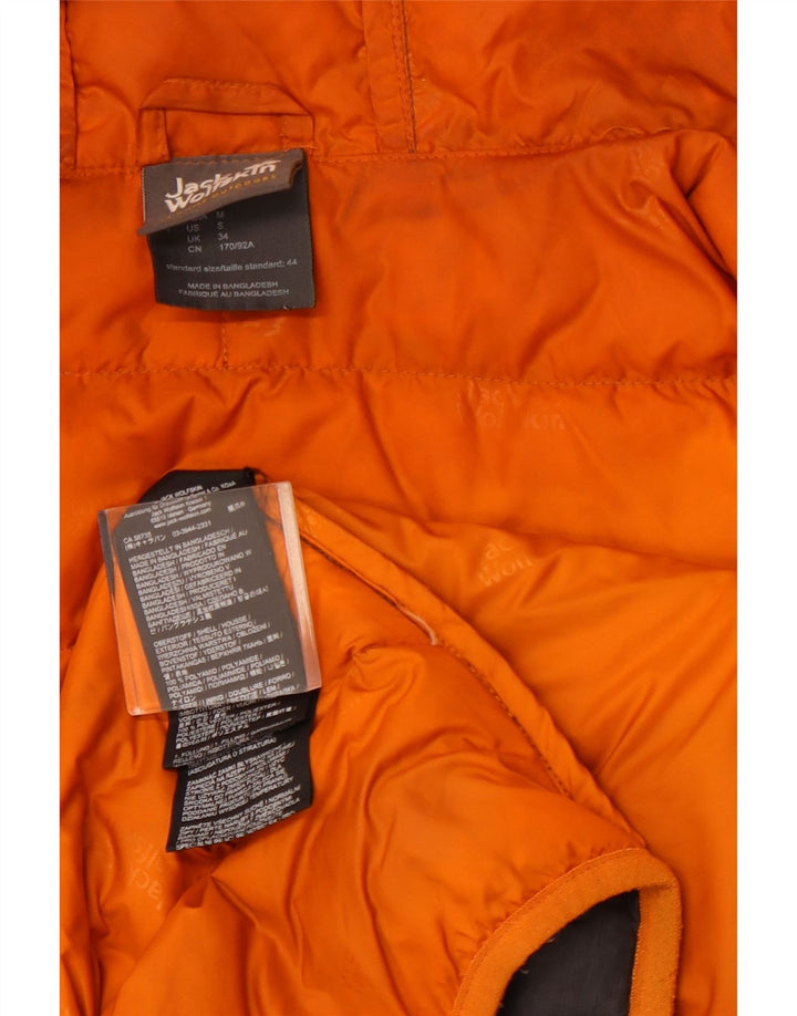 JACK WOLFSKIN Wattierte Herrenjacke mit Kapuze, UK 34, Small, Grau, Polyamid