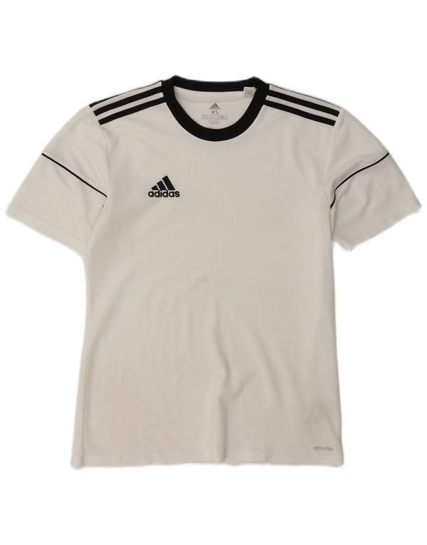 Adidas Herren Climalite T-Shirt Top XS Weiß Colourblock Polyester