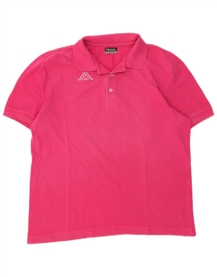 Kappa Herren Poloshirt Large Pink