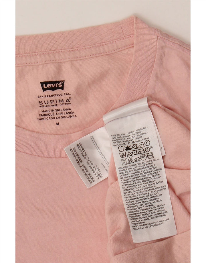 LEVI'S Herren T-Shirt-Oberteil aus mittelrosa Baumwolle