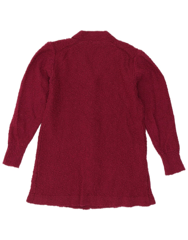 Vintage Mädchen Cardigan Pullover 6-7 Jahre Burgund