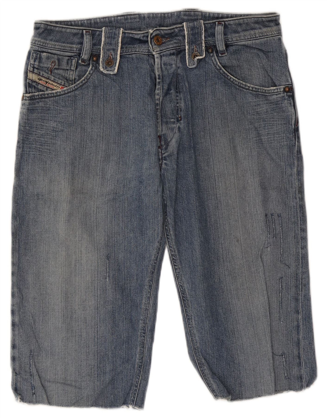 Diesel Herren Jeansshorts W31 mittelblaue Baumwolle