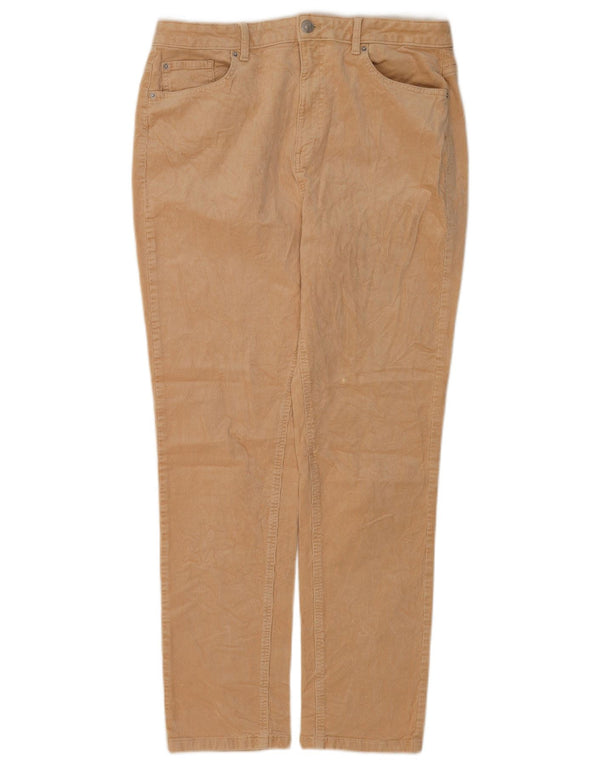Marks & Spencer Damen Tapered Cordhose UK 16 Large W34 L30 Beige
