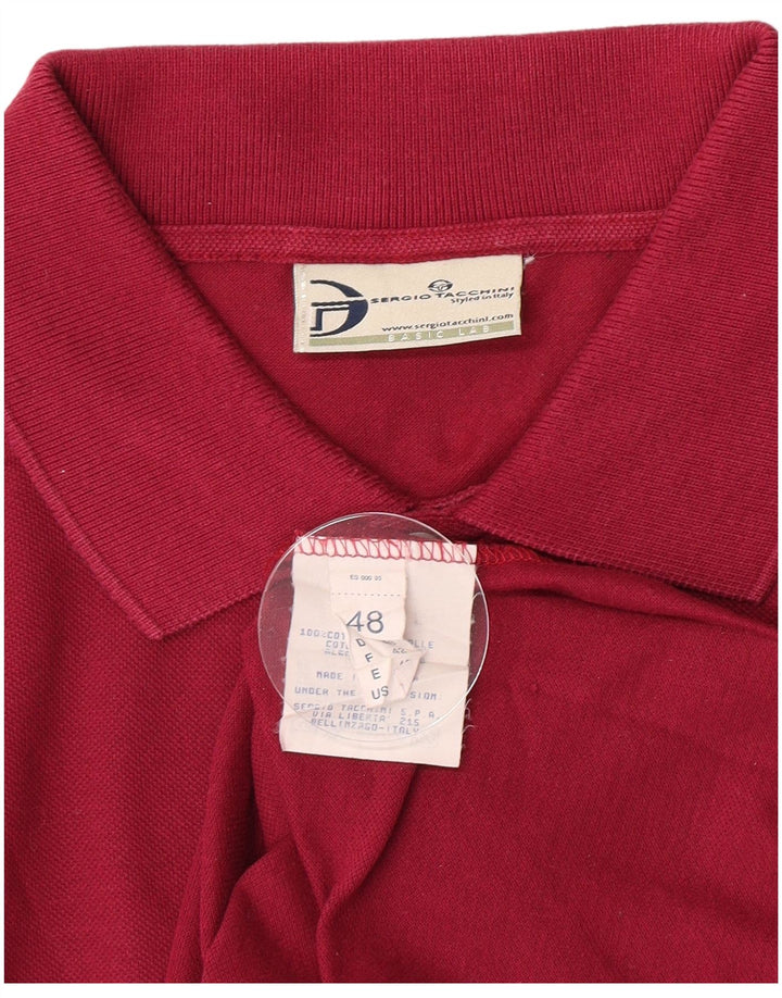Sergio Tacchini Herren Poloshirt IT 48 Mittelbraune Baumwolle