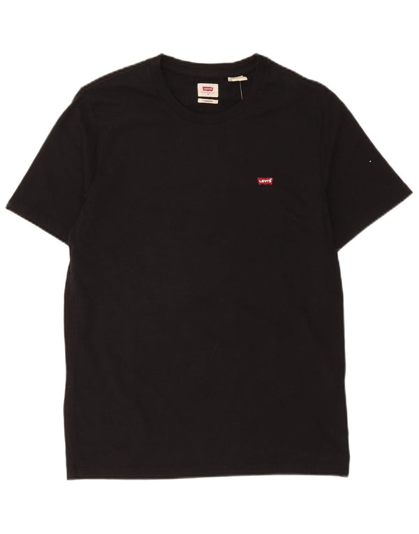 Levi's Herren-T-Shirt mit Standard-Passform, Größe S, Schwarz, Baumwolle
