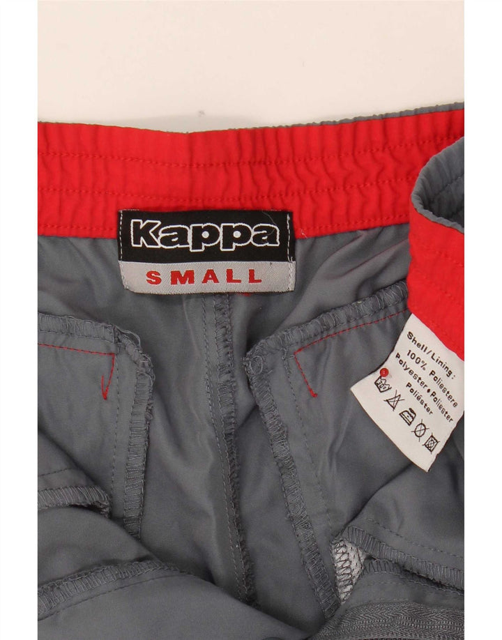 Kappa Herren Capri-Hose, Größe S, W29, L18, Grau, Polyester