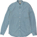 J. CREW Mens Classic Fit Shirt Large Blue Check Cotton Vintage J. Crew and Second-Hand J. Crew from Messina Hembry 