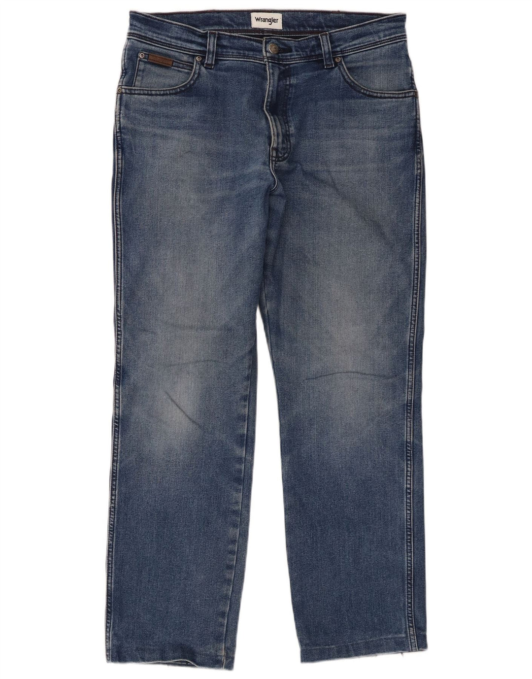 Wrangler Herren Texas Straight Jeans W34 L29 Blaue Baumwolle