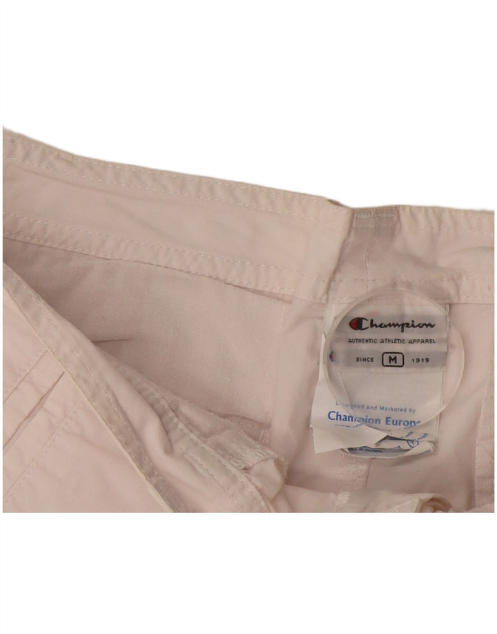CHAMPION Damen-Freizeitshorts, Größe M, W30, cremefarbene Baumwolle