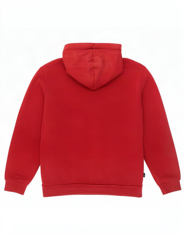 Puma Womens Graphic Oversized Hoodie Pullover UK 10 Small Rote Baumwolle