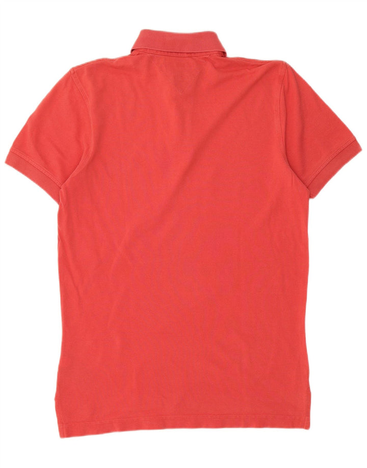 Tommy Hilfiger Herren-Poloshirt, kleine rote Baumwolle