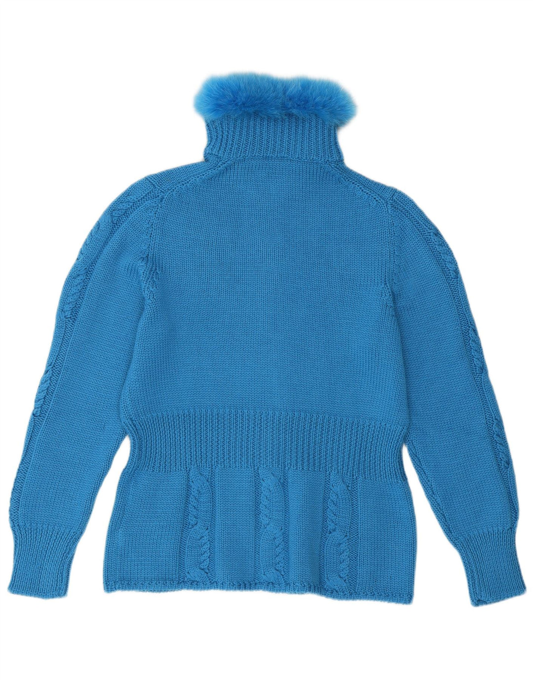 Mariapola Damen Strickjacke IT 48 XL Blaue Merinowolle