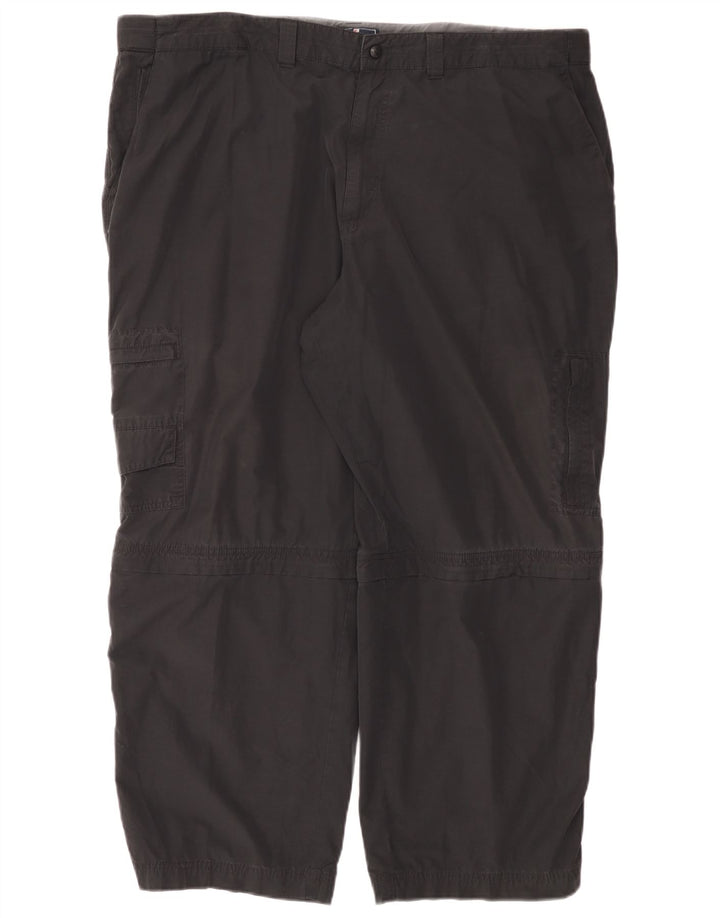 Gerade Herren-Cargohose von Marks & Spencer, W44, L29, schwarze Baumwolle