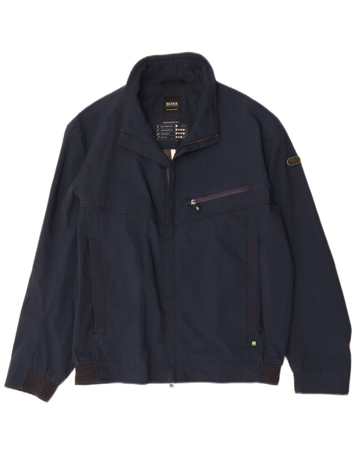 Hugo Boss Herren Bomberjacke UK 36 Small Marineblau