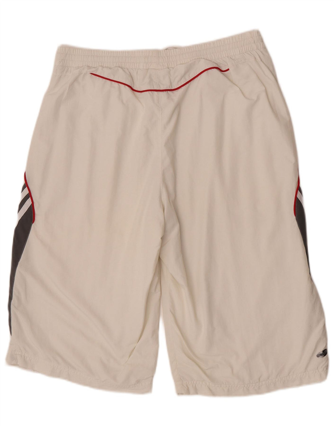Adidas Herren Climalite Sportshorts, groß, weißes Farbblock-Polyester
