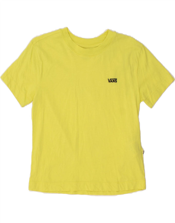 VANS Womens T-Shirt Top UK 10 Small Yellow Cotton Vintage Vans and Second-Hand Vans from Messina Hembry 