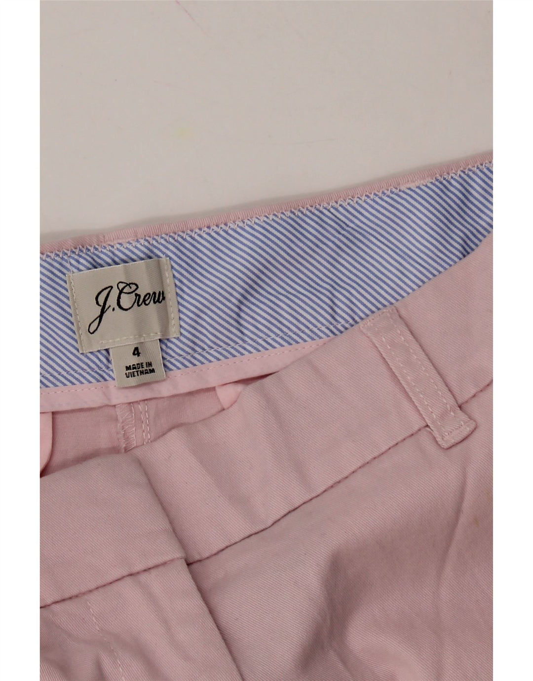 J. CREW Womens Chino Shorts US 4 Small W30 Pink Cotton Vintage J. Crew and Second-Hand J. Crew from Messina Hembry 
