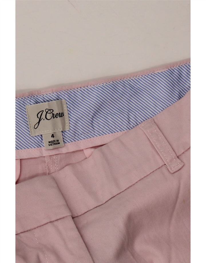 J. CREW Womens Chino Shorts US 4 Small W30 Pink Cotton Vintage J. Crew and Second-Hand J. Crew from Messina Hembry 