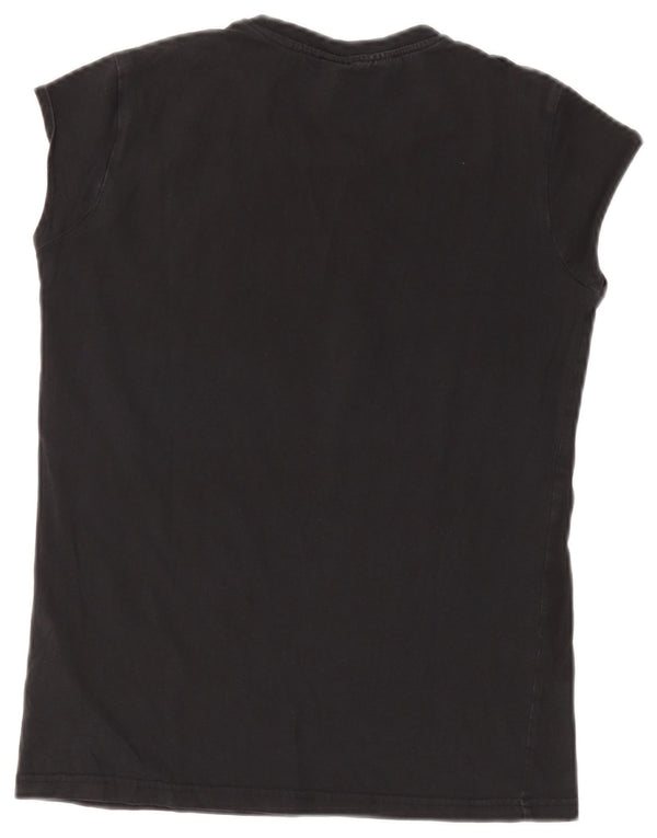 Adidas Mädchen T-Shirt Top 15-16 Jahre Graue Baumwolle