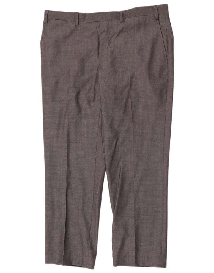 Marks & Spencer Herren Autograph Gerade Anzughose W38 L29 Graue Wolle