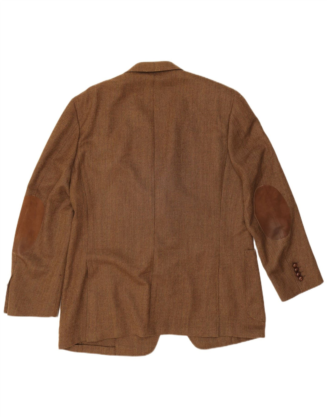 Canali Herren 3-Knopf-Blazerjacke IT 54 2XL Braune Schurwolle