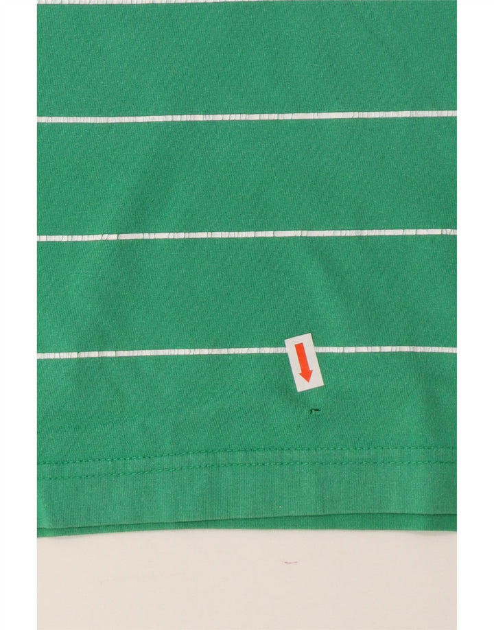 FILA Mens Graphic T-Shirt Top Small Green Striped Cotton Vintage Fila and Second-Hand Fila from Messina Hembry 