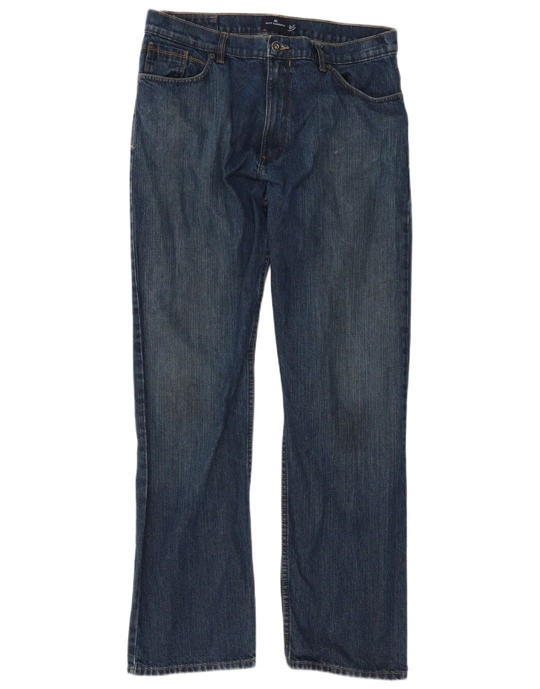Marks & Spencer Herren Blue Harbor Straight Jeans W36 L33 Blaue Baumwolle