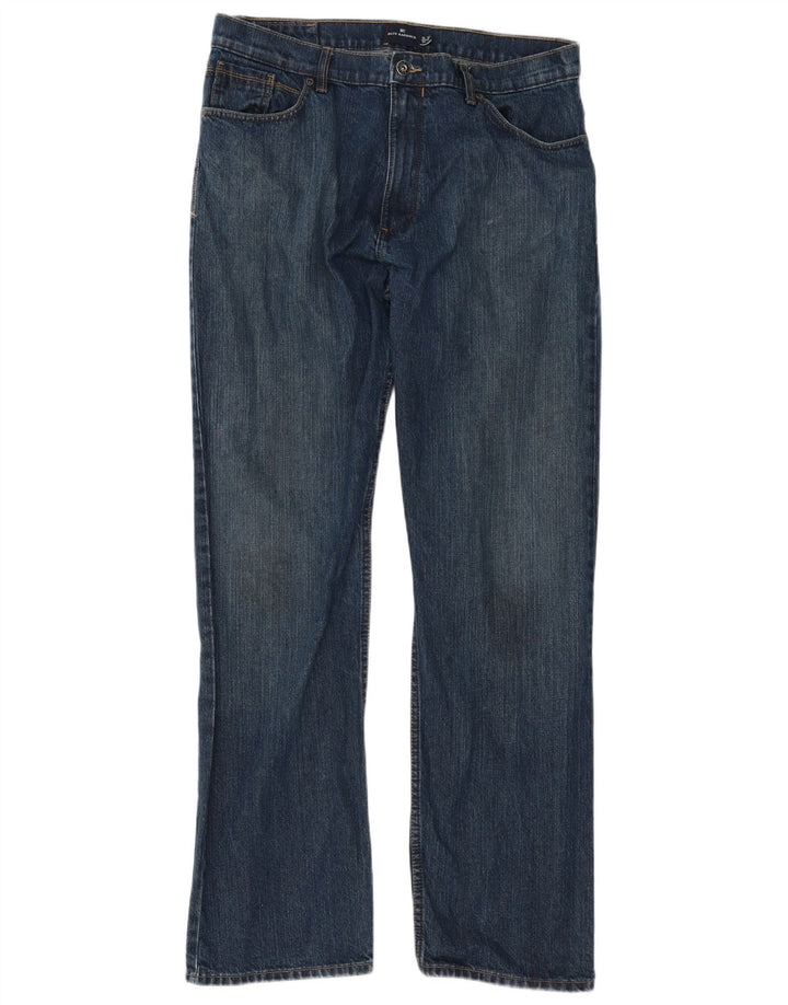 Marks & Spencer Herren Blue Harbor Straight Jeans W36 L33 Blaue Baumwolle