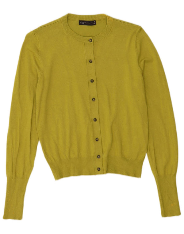 Marks & Spencer Damen-Cardigan-Pullover UK 10 Small Grüne Viskose